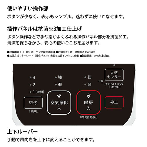 使いやすい操作ボタン