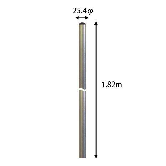 M182Z マスプロ アンテナマスト M182Z 1.82m 25.4φ