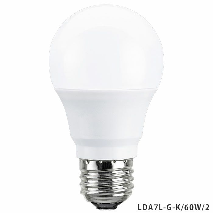 LDA7L-G-K/60W/2 東芝ライテック LED電球 電球色 E26 60W形相当