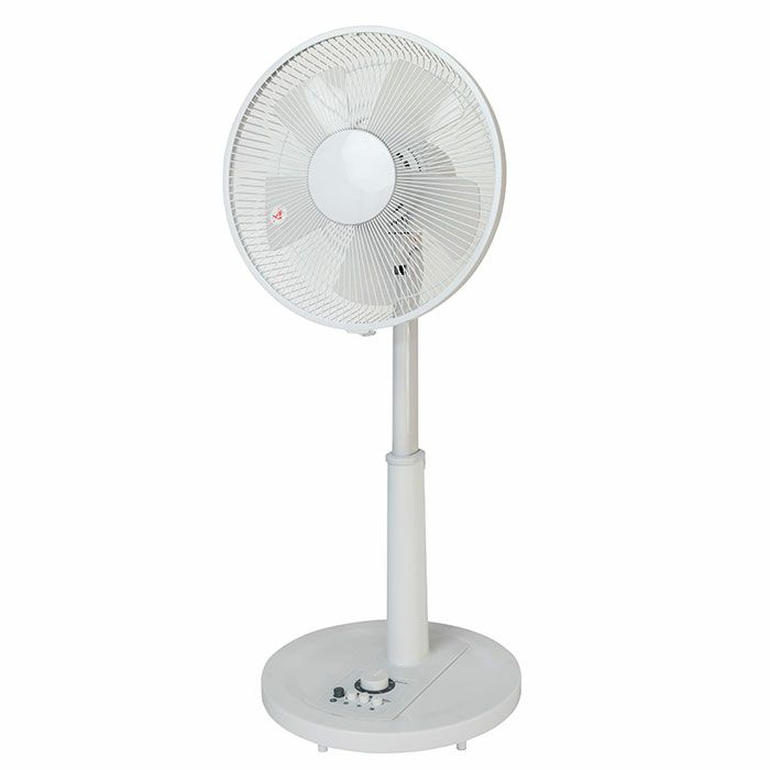 KI-1710(W) テクノス メカ式リビング扇風機 5枚羽根30cm ホワイト