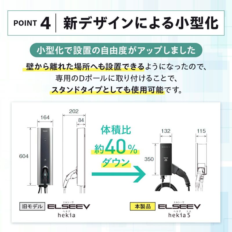 EV・PHEV充電用] 充電器 ELSEEV hekia S Mode3（エルシーヴ