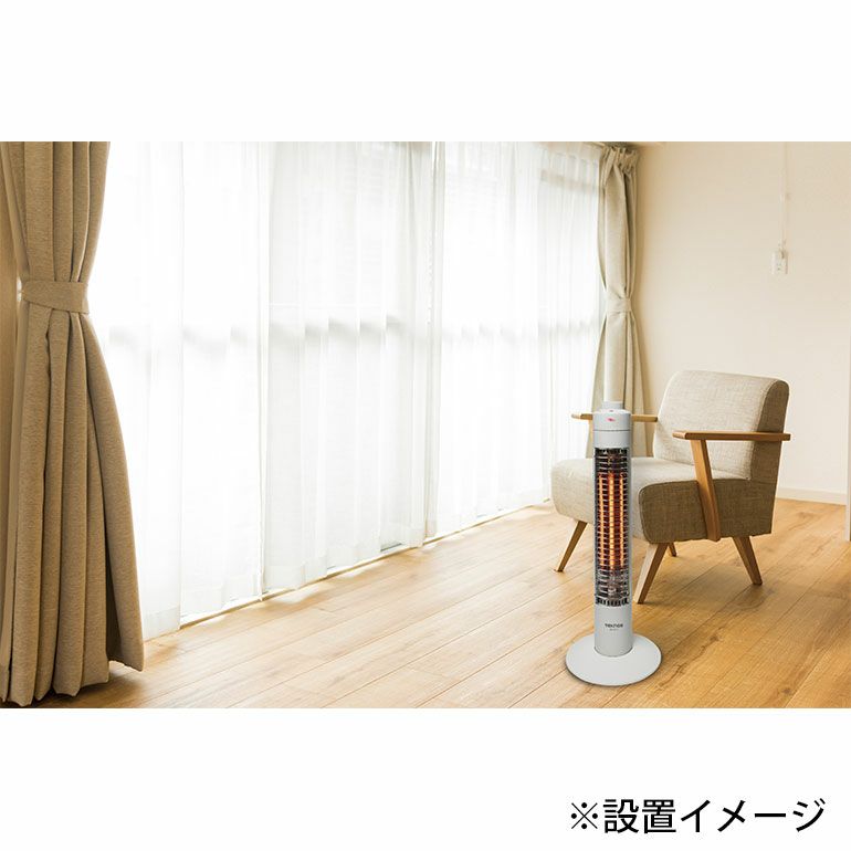 PH-319 テクノス ハロゲンヒーター ホワイト | エアコン・家電通販の