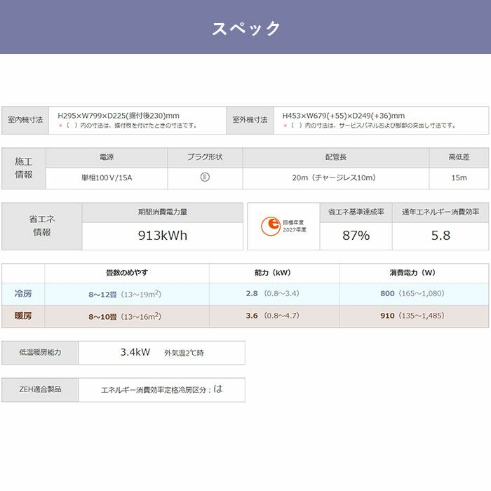 標準工事費込み】MSZ-GV2824-W 三菱 ルームエアコン 霧ヶ峰 GVシリーズ 主に10畳用 | エアコン・家電通販のたまたま