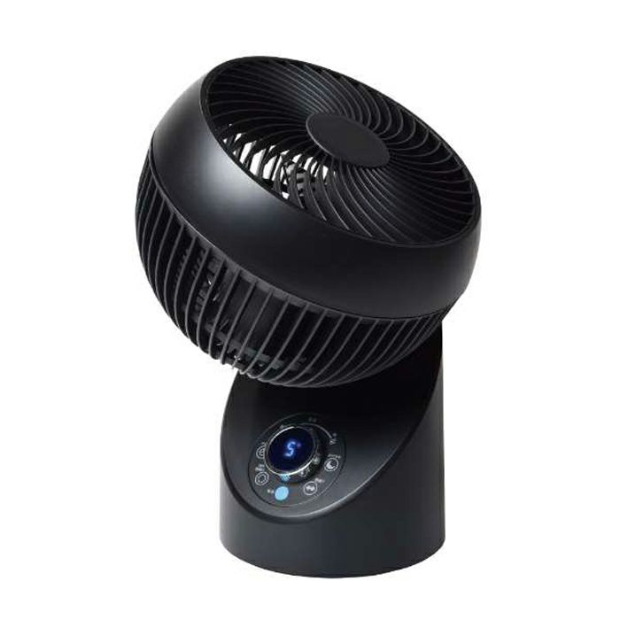 サーキュレーター 自動 首振り 360度 黒 ブラック リモコン付き DC 新品 SAK-346KDC テクノス TEKNOS サーキュレーター DCモーター 360