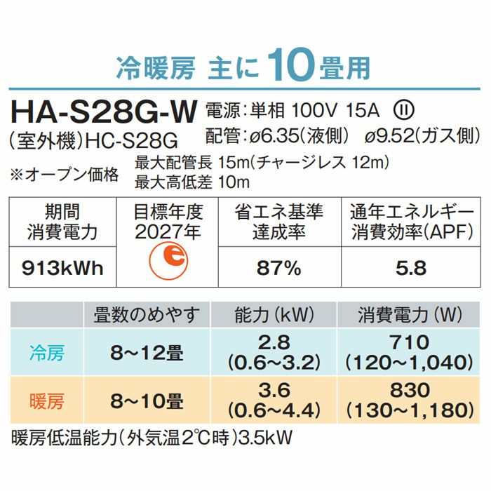 エアコンほぼ新品2024年製10畳ハイセンスオリジナルベーシックHA28BK