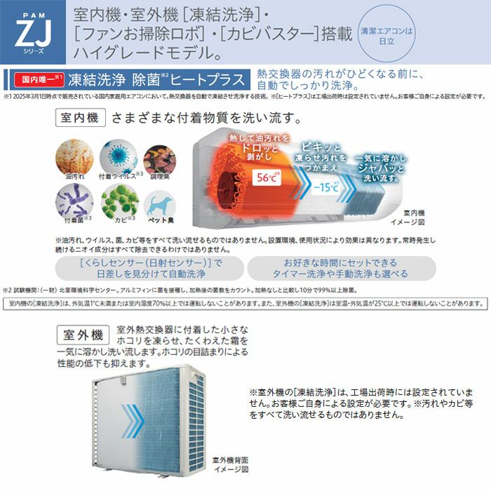 RAS-ZJ2225S-W 日立 ルームエアコン 白くまくん ZJシリーズ 主に6畳用