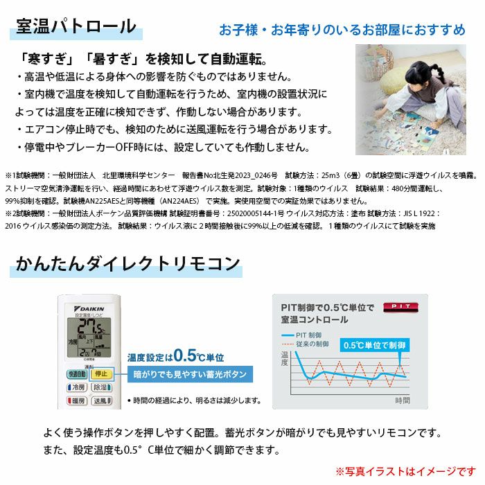 S225ATES-W ダイキン Eシリーズ エアコン 2025年モデル 主に6畳