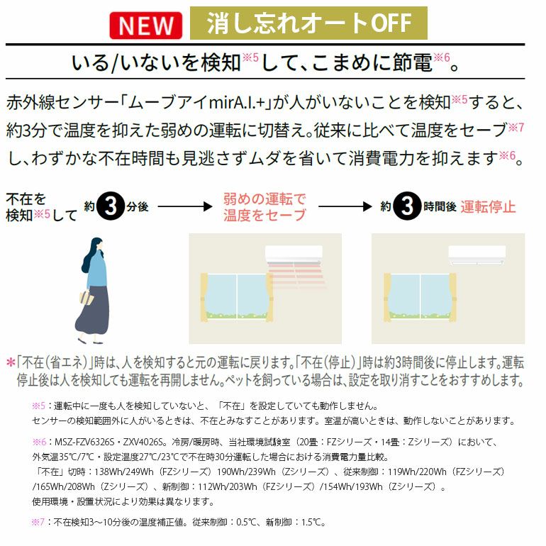 標準工事費込み】MSZ-ZXV2526-W 三菱電機 Zシリーズ エアコン 主に8畳